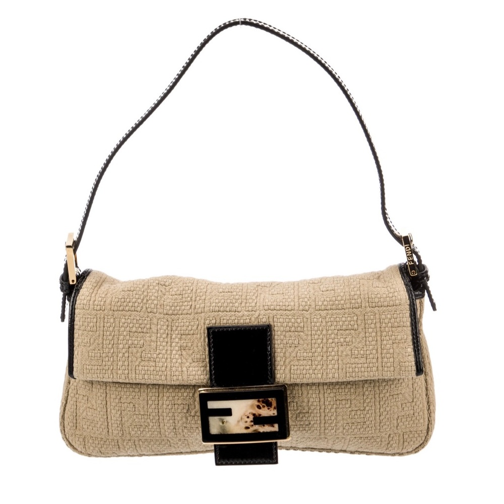Vintage Fendi Woven Zucca Baguette
